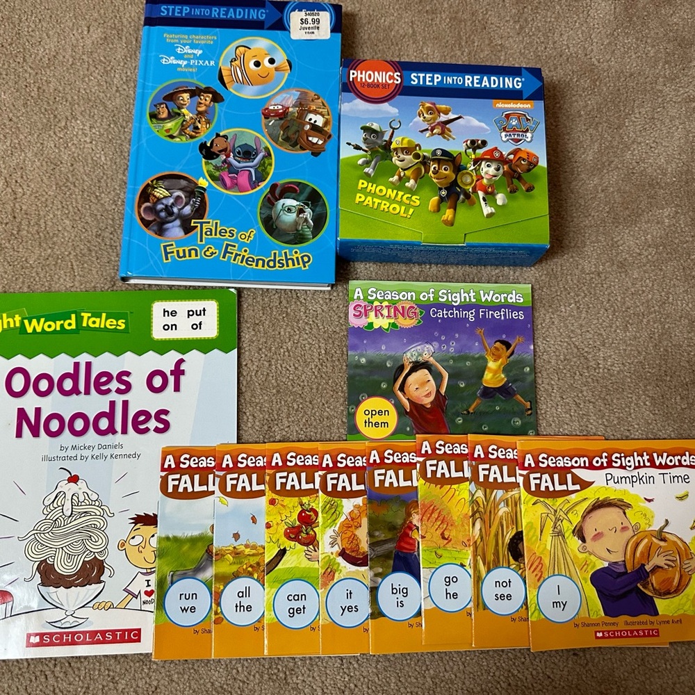 Lot of Step into Reading & Sight Words Books